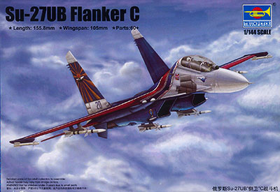 1/144 Su-27UB フランカーC プラモデル[トランペッターモデル]《在庫切れ》