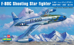 1/48 エアクラフト F-80C シューティングスター プラモデル[ホビーボス]《在庫切れ》