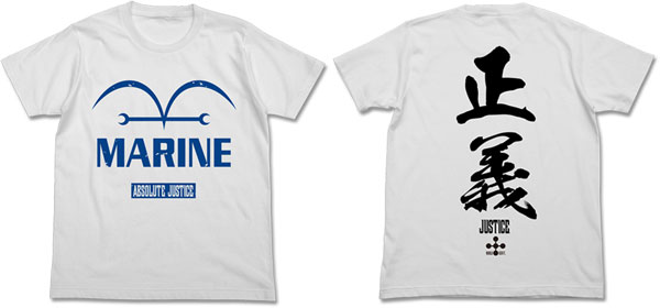 ワンピース 新世界編海軍 Tシャツ/ホワイト-M[コスパ]《在庫切れ》