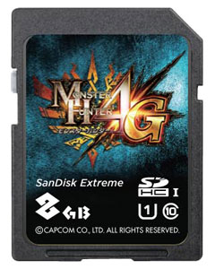 Wii/3DS/3DS LL用 モンスターハンター4G オリジナル SDHCカード(8GB)[カプコン]《在庫切れ》