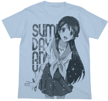 グラスリップ 深水透子Tシャツ/ライトブルー-XL[コスパ]《在庫切れ》