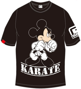 Mickey Mouse/KARATE Tシャツ/BLACK-XS[reversal.dogi.design.works]《在庫切れ》