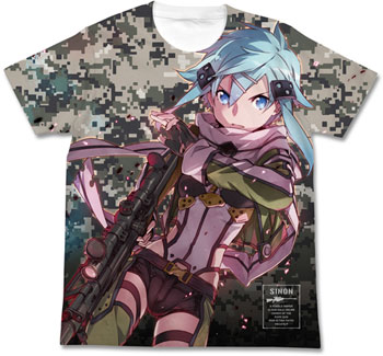 ソードアート・オンラインII シノン フルグラフィックTシャツ/ホワイト-M[コスパ]