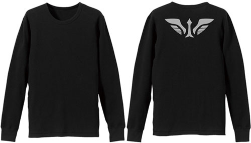 残響のテロル ナインワッフルロングスリーブTシャツ/ブラック-XL[コスパ]《在庫切れ》