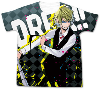 電撃文庫 FIGHTING CLIMAX 平和島静雄 フルグラフィックTシャツ/ホワイト-XL[コスパ]《在庫切れ》
