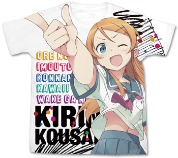 電撃文庫 FIGHTING CLIMAX 高坂桐乃 フルグラフィックTシャツ/ホワイト-L[コスパ]《在庫切れ》
