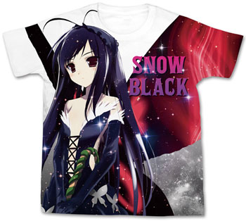 電撃文庫 FIGHTING CLIMAX 黒雪姫 フルグラフィックTシャツ/ホワイト-XL[コスパ]《在庫切れ》