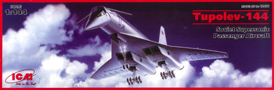 1/144 ツポレフ Tu-144 超音速旅客機 プラモデル[ICM]