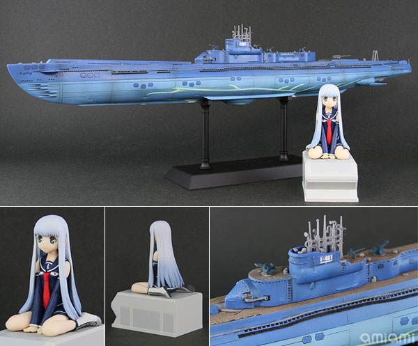 1/350 蒼き鋼のアルペジオ -アルス・ノヴァ- 潜水艦 イ401 with イオナ 塗装済み完成品[ぺあどっと]《在庫切れ》