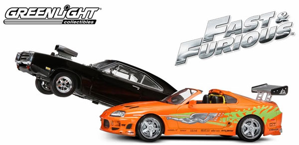 1/43 1970 Dodge Charger and 1995 Toyota Supra Mk.IV Drag