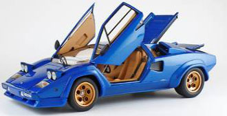 京商オリジナル 1/18 ランボルギーニ カウンタック LP400S(ブルー