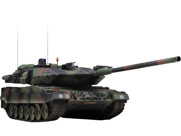 1/24 27MHz赤外線バトルタンク レオパルド2 A6(森林迷彩