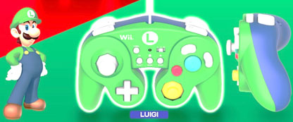 ホリ クラシックコントローラー for WiiU/Wii ルイージ[ホリ]《在庫切れ》