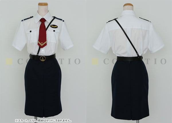 RAIL WARS！ 日本國有鉄道公安隊女子制服 夏服シャツセット 小海はるか