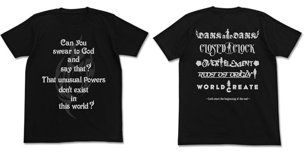異能バトルは日常系のなかで 異能に覚醒めし者達のTシャツ/ブラック-XL[コスパ]《在庫切れ》