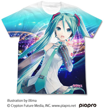 初音ミク V3 フルグラフィックTシャツ ver.2.0/ホワイト-XL（再販