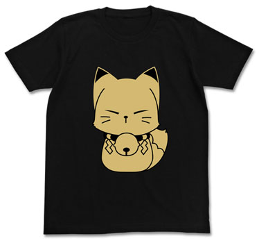 繰繰れ！ コックリさん コックリさんモフモフTシャツ/ブラック-M[コスパ]《在庫切れ》
