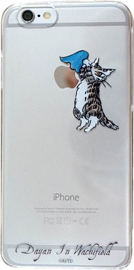 猫のダヤン iPhone6対応シェルジャケット クリア（DYN-01D）[グルマンディーズ]《在庫切れ》