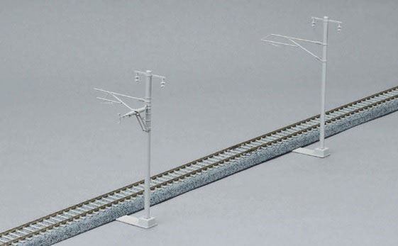 5-054 (HO)単線ワイド架線柱 12本入り(張力調整装置付き)[KATO]