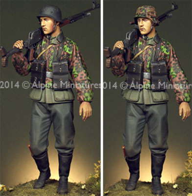 ライフミニチュア[LM-16006]1/16 WWII 独 ドイツ武装親衛隊MG42