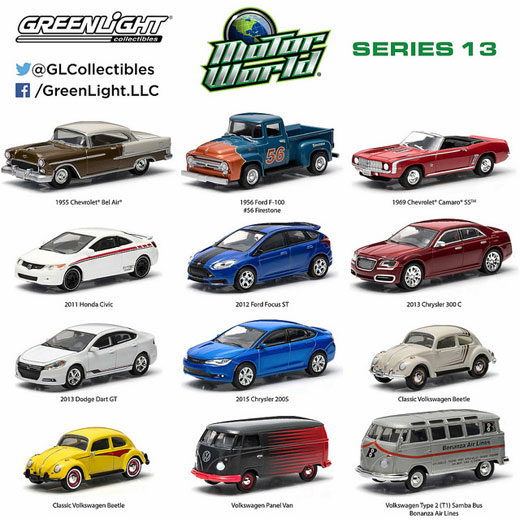 1/64 MOTOR WORLD - SERIES 13 12個入りアソート[グリーンライト