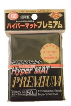 KMC カードバリアー ハイパーマットプレミアム ブラック 50枚入り