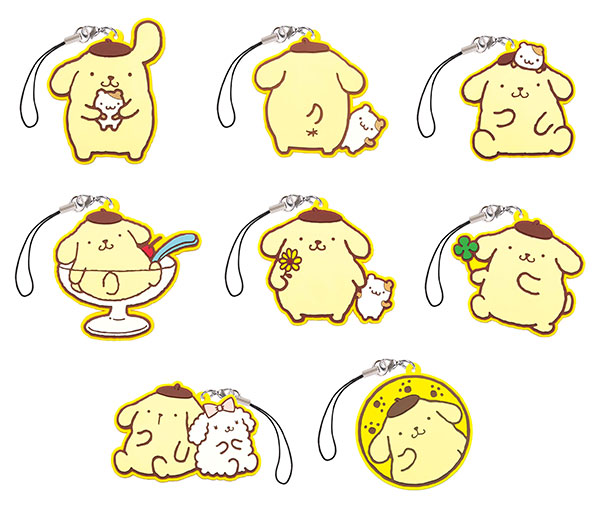 ポムポムプリン ラバーマスコット 10個入りBOX(食玩)[エフトイズ]《在庫切れ》