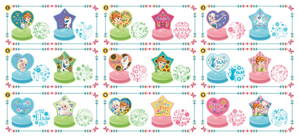 アナと雪の女王 エルサのサプライズ スタンプコレクション 9個入りBOX