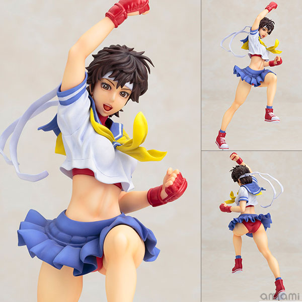 STREET FIGHTER美少女 さくら 1/7 完成品フィギュア[コトブキヤ]《在庫切れ》