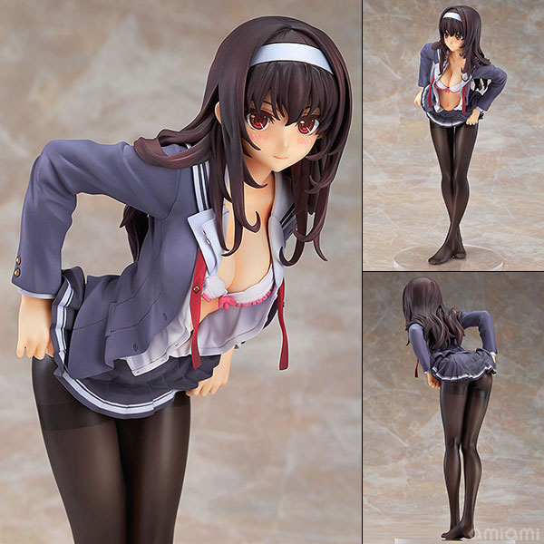 【中古】冴えない彼女の育てかた 霞ヶ丘詩羽 1/7 完成品フィギュア（封入特典：モチーフイラスト ポストカード 付）[グッドスマイルカンパニー]