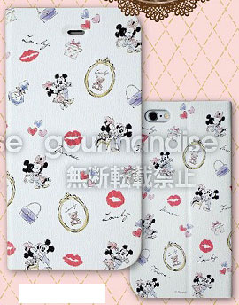 ミニーアットザファッションショー iPhone6対応フリップケース(マグネットタイプ) Cタイプ(DN-238C)[グルマンディーズ]《在庫切れ》