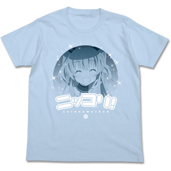 天体のメソッド ノエル ニッコリTシャツ/ライトブルー-M[コスパ]《在庫切れ》