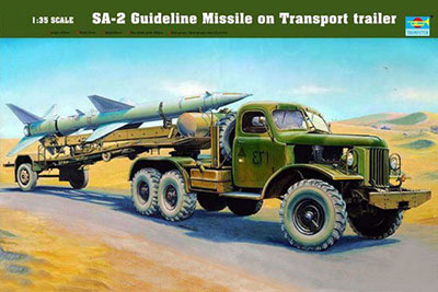 1/35 SA-2 地対空誘導ミサイル/輸送車 プラモデル[トランペッターモデル]《取り寄せ※暫定》
