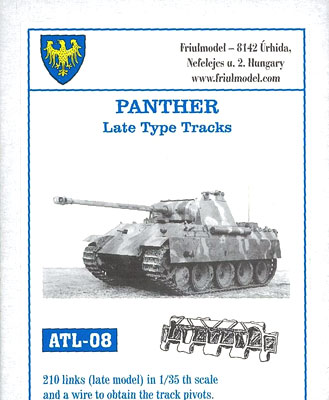 1/35スケール 金属製可動履帯シリーズ パンター(A，G型)/ヤークト