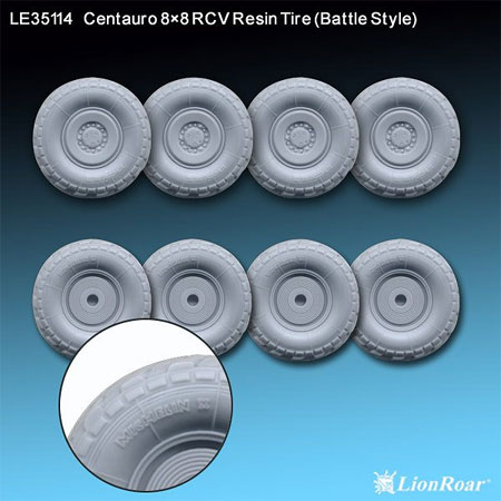 LEシリーズ 1/35 伊・チェンタウロ戦闘偵察車用タイヤ レジン製[ライオンロア]《取り寄せ※暫定》