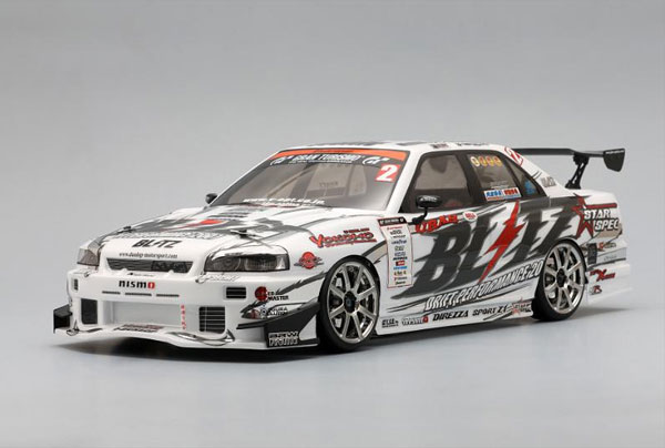 ドリフトカー用BLITZ DUNLOP ER34 ボディセット[ヨコモ