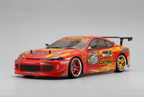 ドリフトカー用HKS S15 HYPER SILVIA ボディ(ライトデカル付)[ヨコモ]《取り寄せ※暫定》