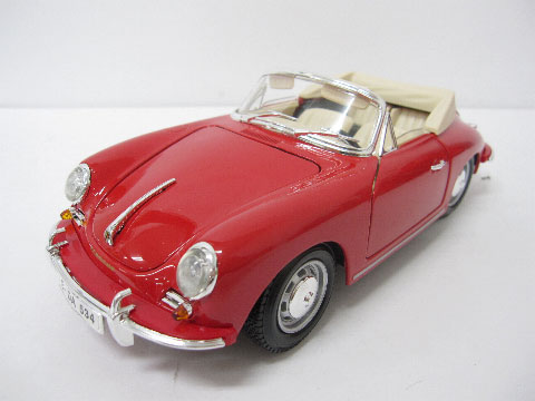 1/18 ブラーゴ ポルシェ 356B カブリオレ 1961 レッド Burago Porsche