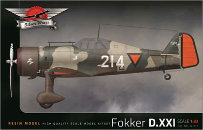 シルバーウィングス 1/32 Fokker D.XXI フルレジンモデル 1/32 フォッカー D.XXI フルレジンキット[シルバーウイングス]【送料