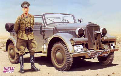 1/72 独・Kfz.21ホルヒ中型ロンメル専用車将官フィギア付 プラモデル[ACE]《在庫切れ》