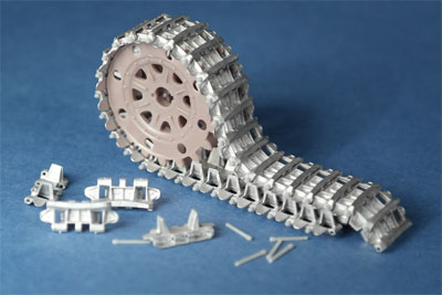 1/35 メタル(金属製)可動履帯シリーズ ヘッツアー 初期/中期型 連結可動履帯(金属製)[Master Club]《在庫切れ》