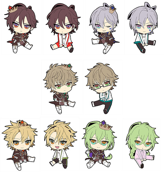 AMNESIA World 10種　ぺたん娘ストラップ　アムネシア AMNESIA World ぺたん娘トレーディングラバーストラップ 10個入りBOX
