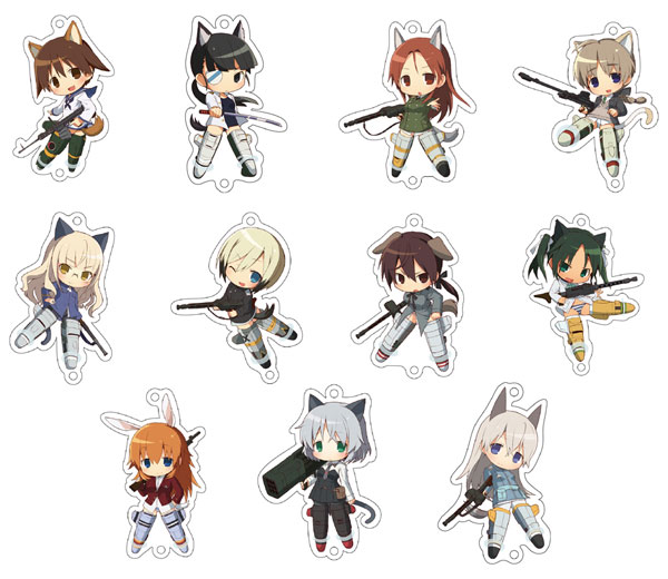キーホルダー・アクリルキーホルダー STRIKE WITCHES RubberKeyAccessory set Strike Witches Operation Victory Arrow
