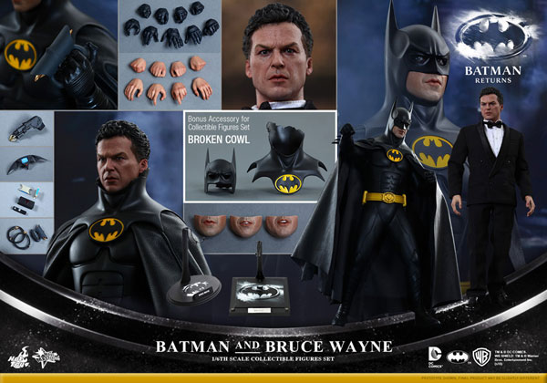 【買い安い】ホットトイズ バットマンリターンズ バットマン ブルース・ウェイン 欠品 HOTTOYS ムービーマスターピース 1/6 BATMAN バットマン