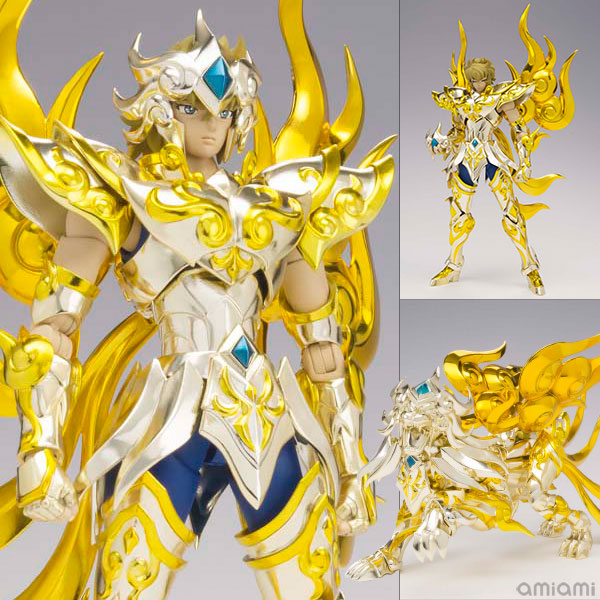 新品 聖闘士聖衣神話EX レオアイオリア 神聖衣 聖闘士星矢 黄金魂 -soul of gold- - フィギュア