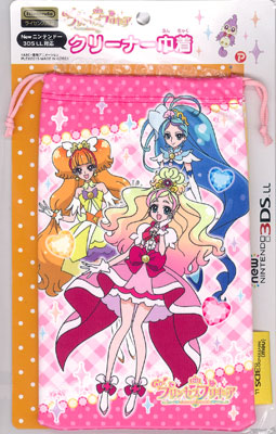 New 3ds Ll用 Go プリンセスプリキュア クリーナー巾着 チェック プレックス 取り寄せ 暫定