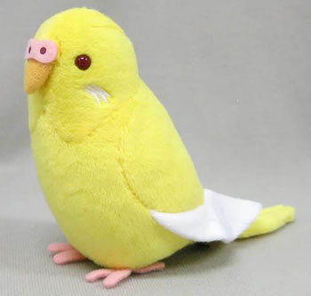 コトリコレクション セキセイインコ ぬいぐるみクリップ イエロー
