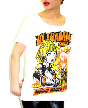 怪獣Tシャツ アンドロイド10-マナ-/白-S[地球防衛軍秘密基地本部]《在庫切れ》