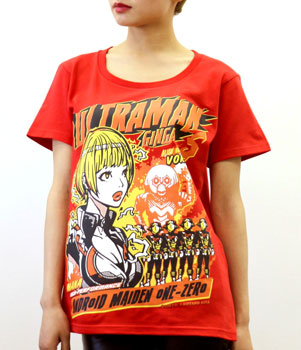 怪獣Tシャツ アンドロイド10-マナ-/赤-M [地球防衛軍秘密基地本部]