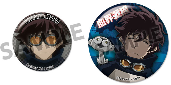 血界戦線 あみあみ限定 特典 デカンバッジ レオナルド 血界戦線 缶バッジ＆缶ミラーセット レオナルド・ウォッチ[ホビー